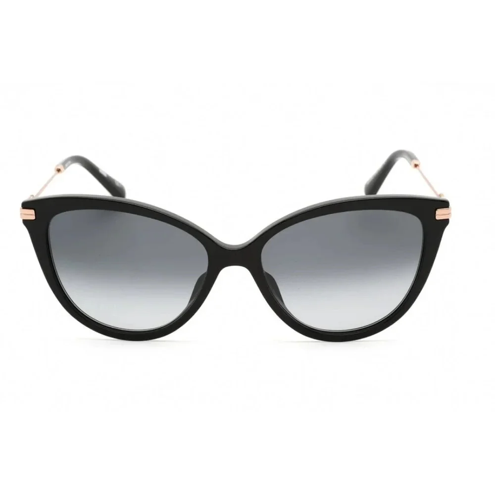 NEW. MOSCHINO- MOS069/S SUNGLASSES BLACK / GREY WOMEN'S